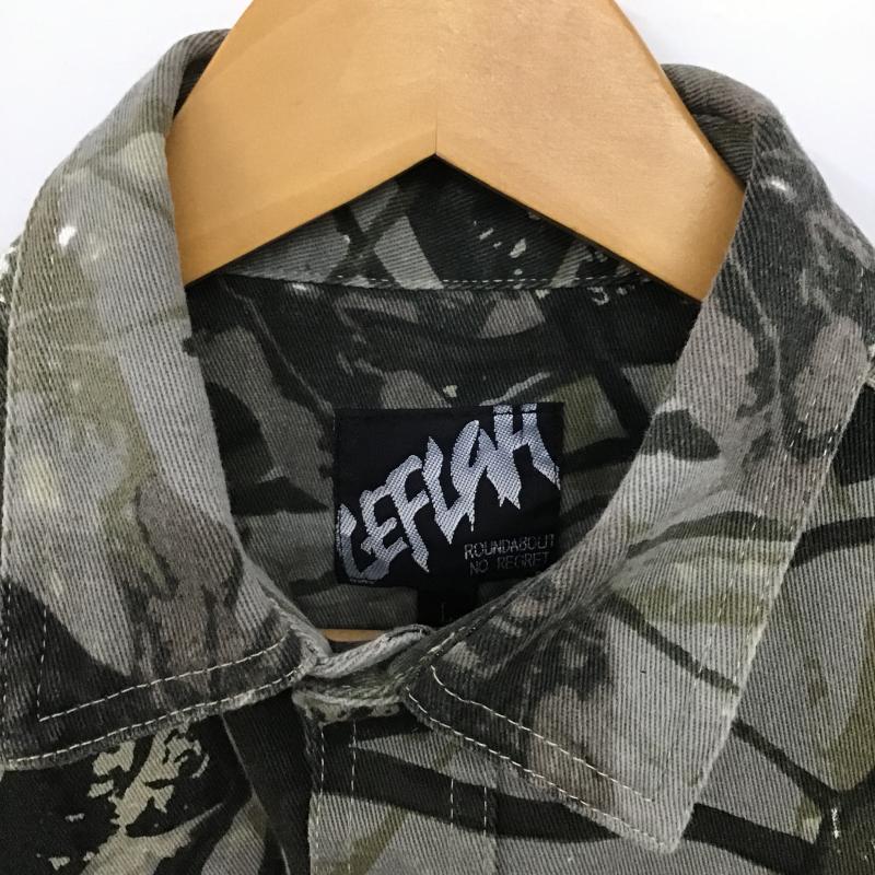 レフラー LEFLAH シャツ、ブラウス 半袖 半袖シャツ プリントシャツ ポケットシャツ L プリント マルチカラー / マルチカラー / multicolor メンズ USED 古着 中古 10161500