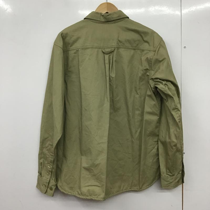 ナイキ NIKE シャツ、ブラウス 長袖 長袖シャツ 無地シャツ カラーシャツ L ロゴ、文字 ベージュ / ベージュ / beige メンズ USED 古着 中古 10161502