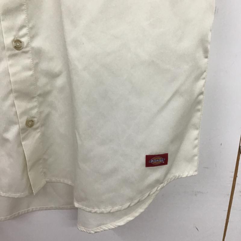 ディッキーズ Dickies シャツ、ブラウス 半袖 半袖シャツ ロゴシャツ ポケットシャツ XL ロゴ、文字 アイボリー / アイボリー / メンズ USED 古着 中古 10161503
