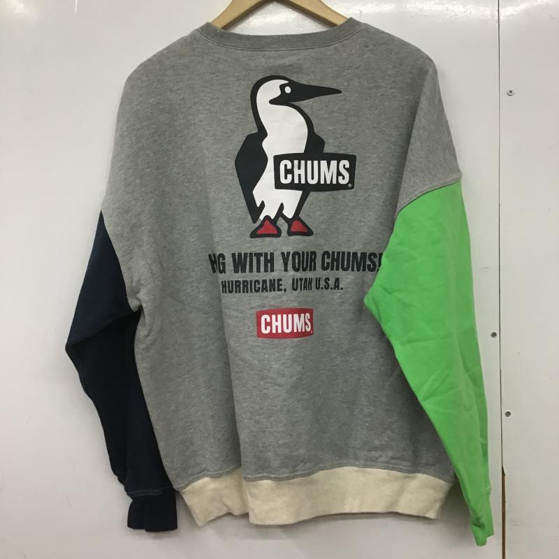 チャムス CHUMS トレーナー 長袖 長袖トレーナー スウェット クルーネック プルオーバー M 無地 マルチカラー / マルチカラー / multicolor メンズ USED 古着 中古 10161504