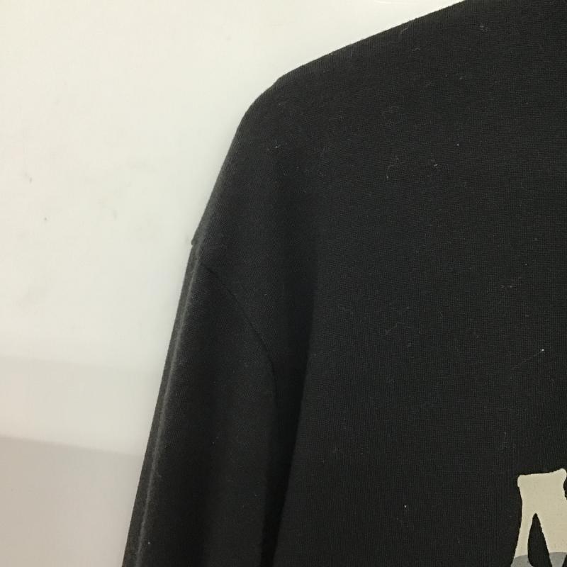 マーモット Marmot カットソー 長袖 長袖カットソー プリントカットソー クルーネック XL ロゴ、文字 黒 / ブラック / black メンズ USED 古着 中古 10161509