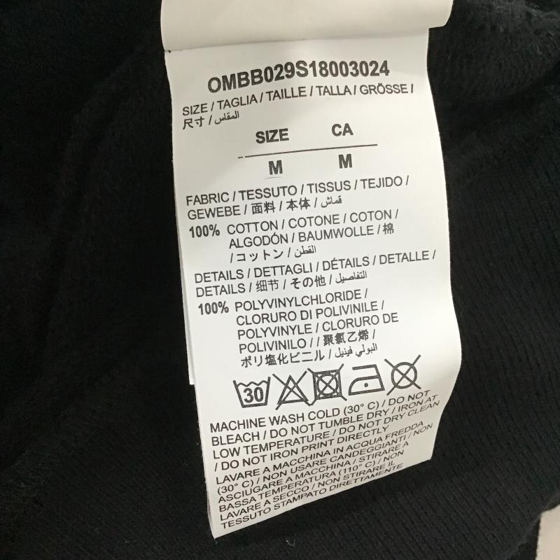オフホワイト Off-White パーカー 長袖 長袖パーカー プルオーバーパーカー スウェット M ロゴ、文字 黒 / ブラック / black メンズ USED 古着 中古 10161510