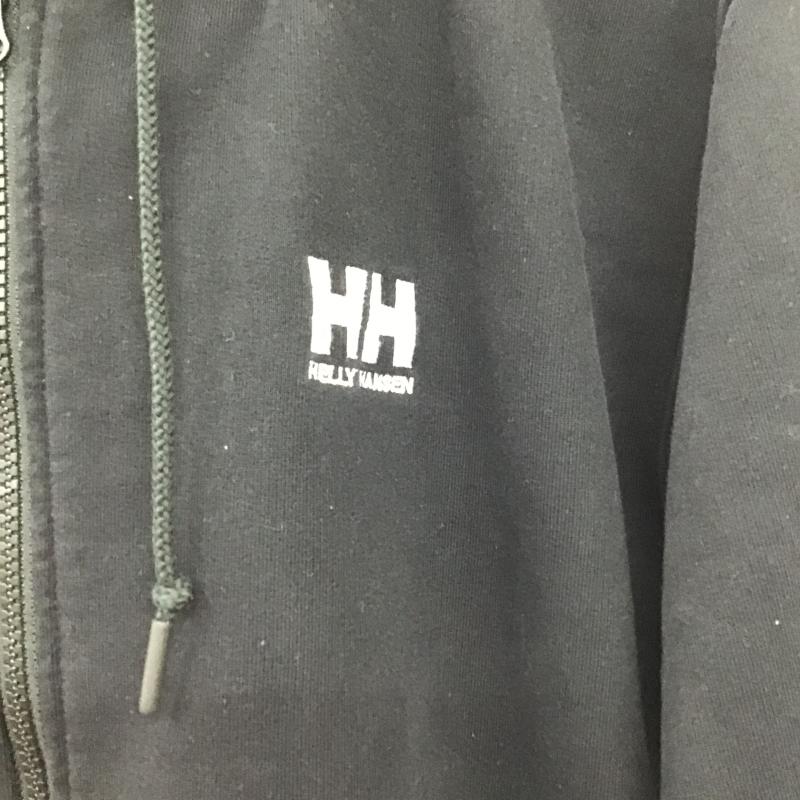 ヘリーハンセン HELLY HANSEN パーカー 長袖 ジップアップパーカー 長袖パーカー カジュアルジャケット M ロゴ、文字 ダークグレー / ダークグレー / メンズ USED 古着 中古 10161511