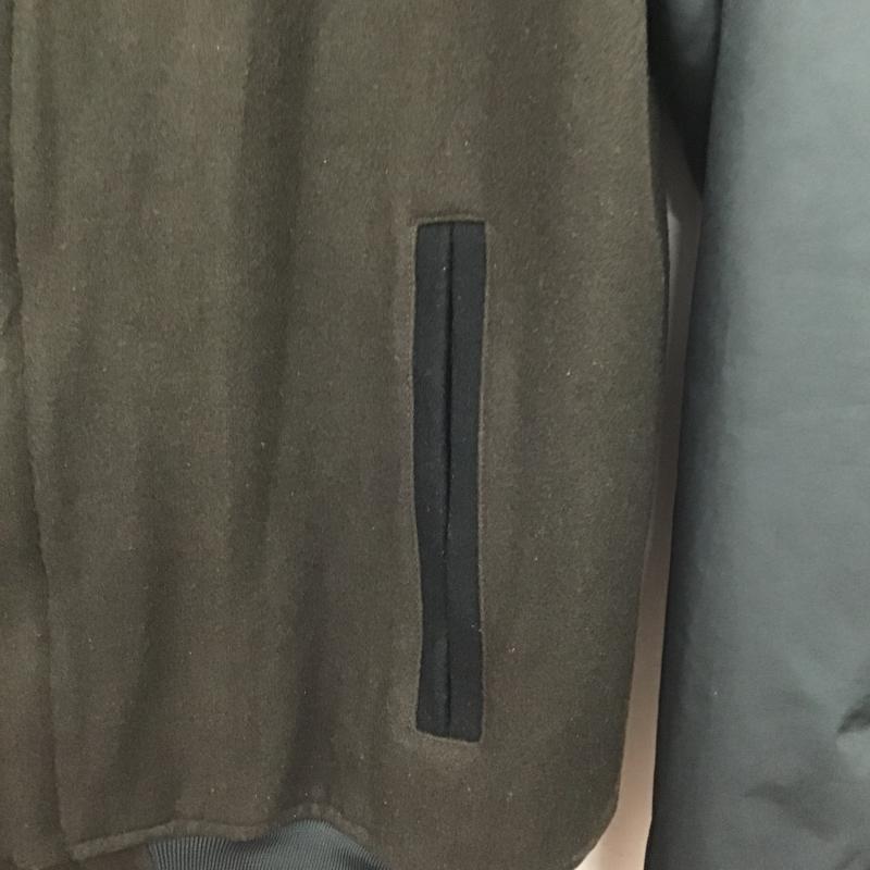 ナイキ NIKE ジャケット、上着 ジャンパー、ブルゾン ジップアップジャケット アウター ノーカラージャケット L 無地 黒 / ブラック / black X 茶 / ブラウン / brown メンズ USED 古着 中古 10161512
