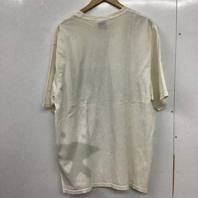 ステューシー STUSSY Tシャツ 半袖 半袖カットソー プリントTシャツ クルーネックカットソー XL プリント アイボリー / アイボリー / メンズ USED 古着 中古 10161513