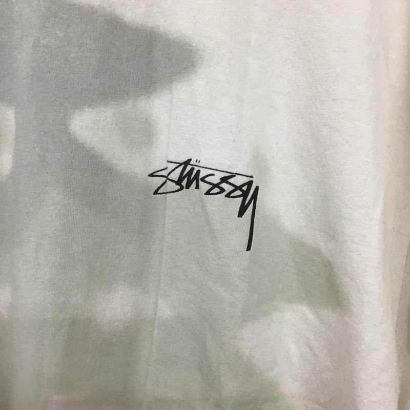 ステューシー STUSSY Tシャツ 半袖 半袖カットソー プリントTシャツ クルーネックカットソー XL プリント アイボリー / アイボリー / メンズ USED 古着 中古 10161513