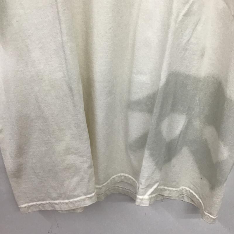 ステューシー STUSSY Tシャツ 半袖 半袖カットソー プリントTシャツ クルーネックカットソー XL プリント アイボリー / アイボリー / メンズ USED 古着 中古 10161513