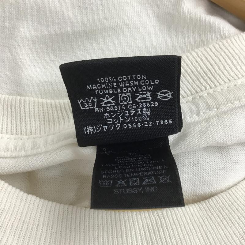 ステューシー STUSSY Tシャツ 半袖 半袖カットソー プリントTシャツ クルーネックカットソー XL プリント アイボリー / アイボリー / メンズ USED 古着 中古 10161513