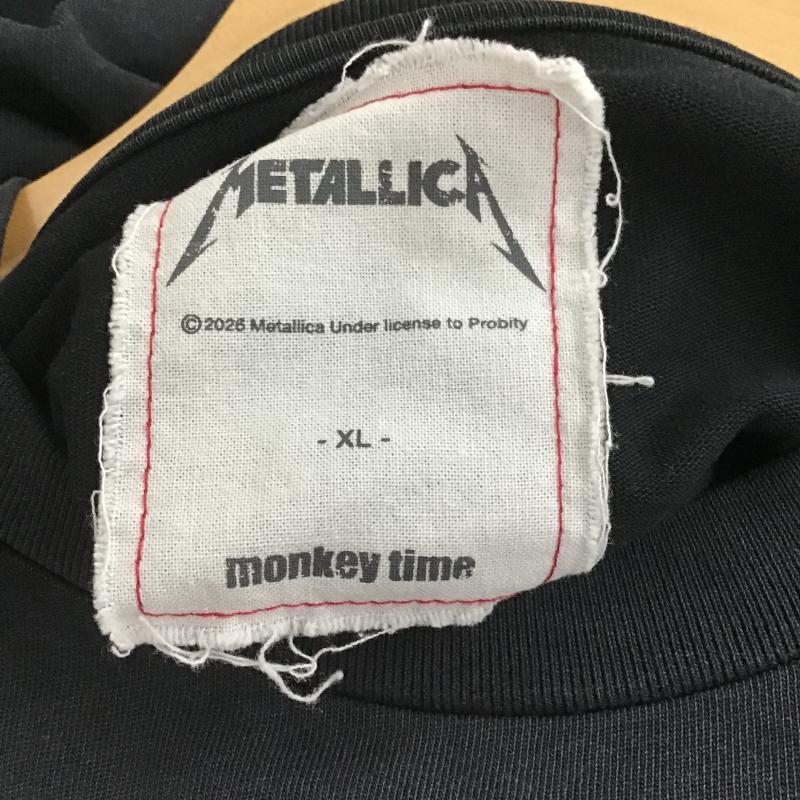 モンキータイム MONKEY TIME Tシャツ 半袖 半袖カットソー プリントTシャツ クルーネックカットソー XL プリント ダークグレー / ダークグレー / メンズ USED 古着 中古 10161514