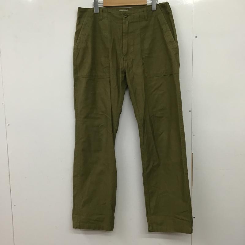 ヒューストン HOUSTON パンツ ワークパンツ、ペインターパンツ ワークパンツ ワイドパンツ カジュアルパンツ 34 無地 カーキ / カーキ / khaki メンズ USED 古着 中古 10161515