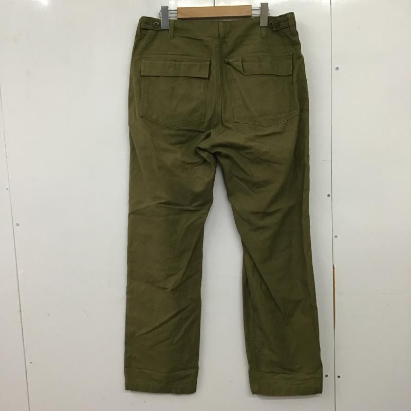 ヒューストン HOUSTON パンツ ワークパンツ、ペインターパンツ ワークパンツ ワイドパンツ カジュアルパンツ 34 無地 カーキ / カーキ / khaki メンズ USED 古着 中古 10161515