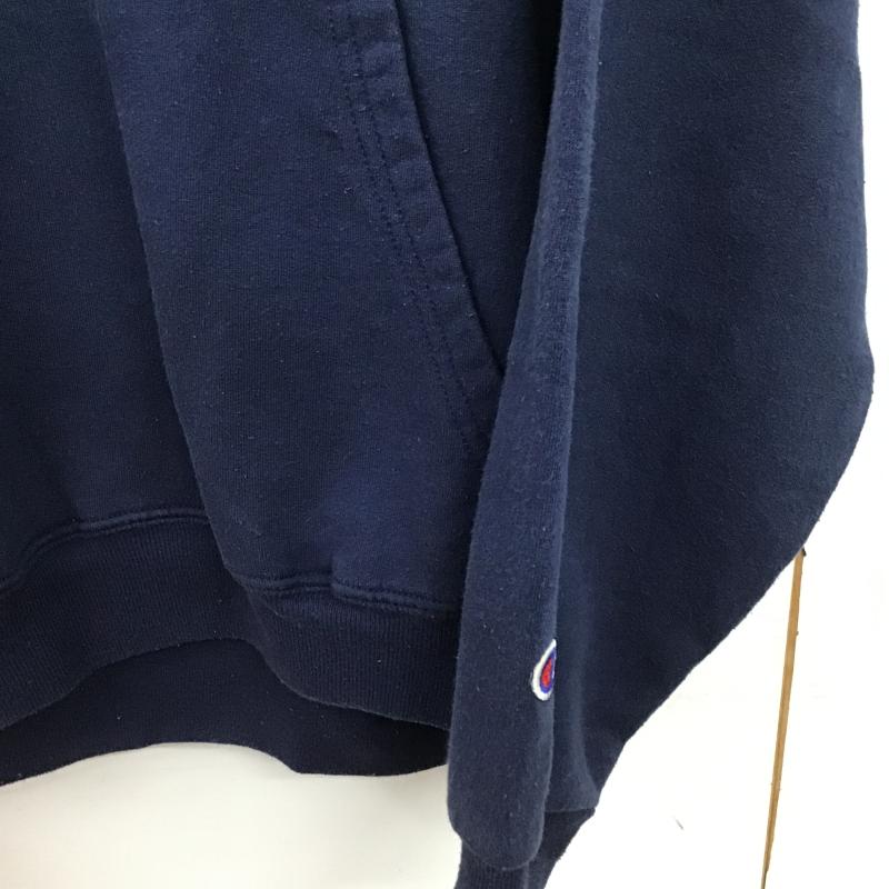 チャンピオン Champion パーカー 長袖 長袖パーカー プルオーバーパーカー スウェット XL ロゴ、文字 紺 / ネイビー / navy メンズ USED 古着 中古 10161518