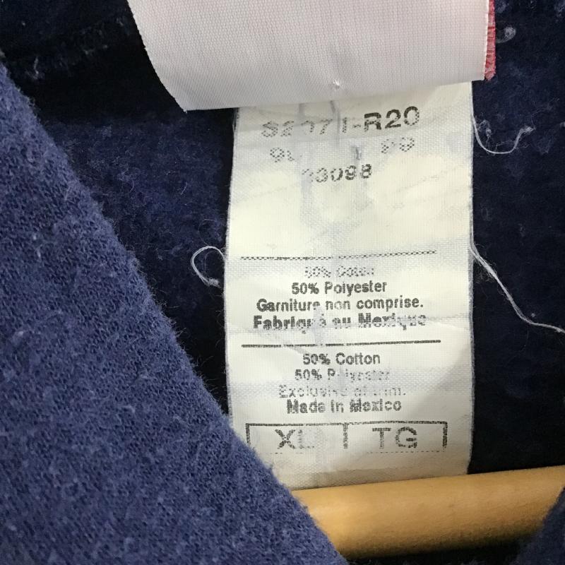チャンピオン Champion パーカー 長袖 長袖パーカー プルオーバーパーカー スウェット XL ロゴ、文字 紺 / ネイビー / navy メンズ USED 古着 中古 10161518