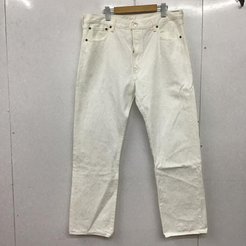リーバイストラウスアンドコー Levi Strauss & co. パンツ デニム、ジーンズ デニムパンツ ワイドパンツ カジュアルパンツ 30インチ 無地 白 / ホワイト / white メンズ USED 古着 中古 10161522