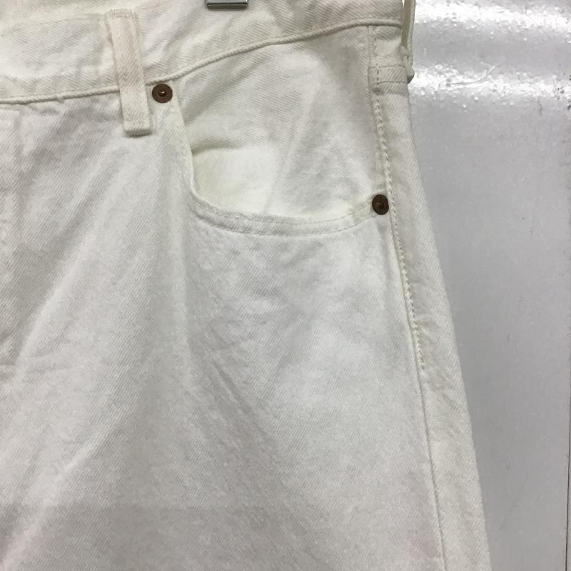 リーバイストラウスアンドコー Levi Strauss & co. パンツ デニム、ジーンズ デニムパンツ ワイドパンツ カジュアルパンツ 30インチ 無地 白 / ホワイト / white メンズ USED 古着 中古 10161522