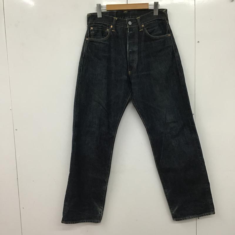 エヴィス EVISU パンツ デニム、ジーンズ デニムパンツ ワイドパンツ カジュアルパンツ 30インチ プリント インディゴ / インディゴ / Indigo メンズ USED 古着 中古 10161524