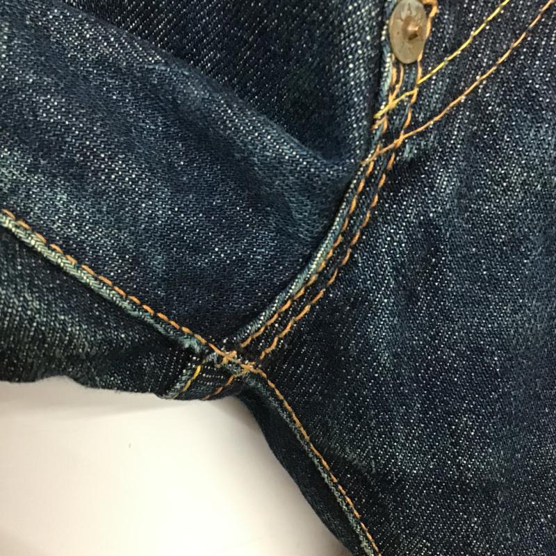 エヴィス EVISU パンツ デニム、ジーンズ デニムパンツ ワイドパンツ カジュアルパンツ 30インチ プリント インディゴ / インディゴ / Indigo メンズ USED 古着 中古 10161524