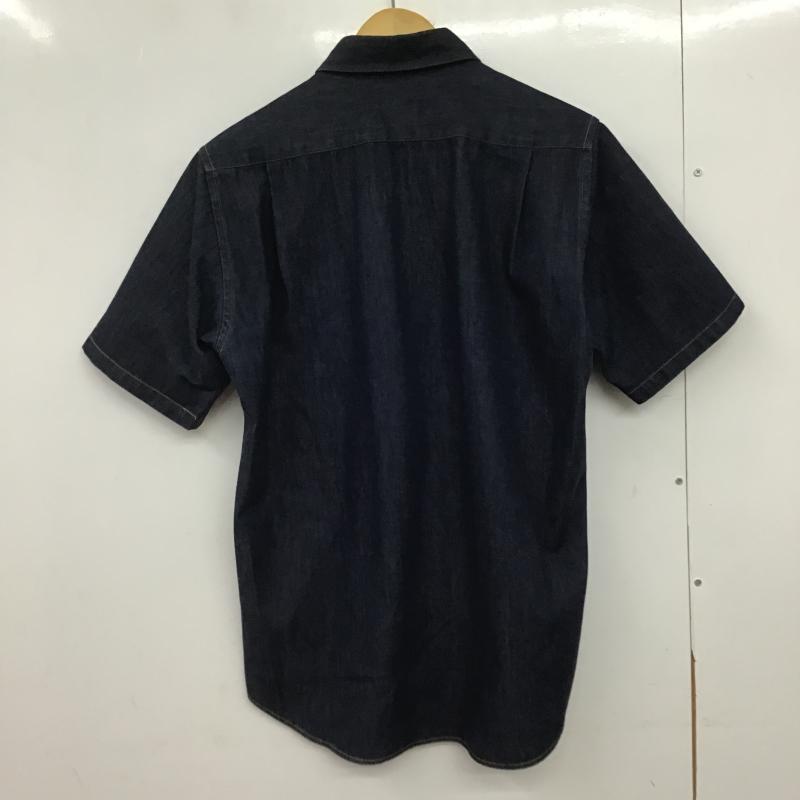 アベイシングエイプ A BATHING APE シャツ、ブラウス 半袖 半袖シャツ デニムシャツ カジュアルシャツ L ロゴ、文字 インディゴ / インディゴ / Indigo メンズ USED 古着 中古 10161525