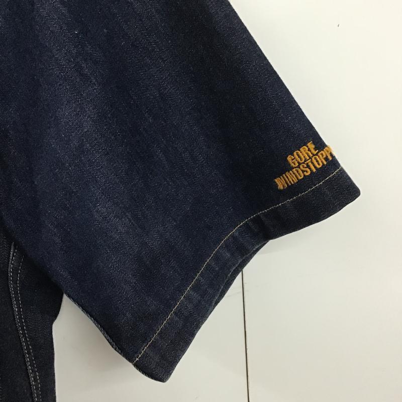 アベイシングエイプ A BATHING APE シャツ、ブラウス 半袖 半袖シャツ デニムシャツ カジュアルシャツ L ロゴ、文字 インディゴ / インディゴ / Indigo メンズ USED 古着 中古 10161525