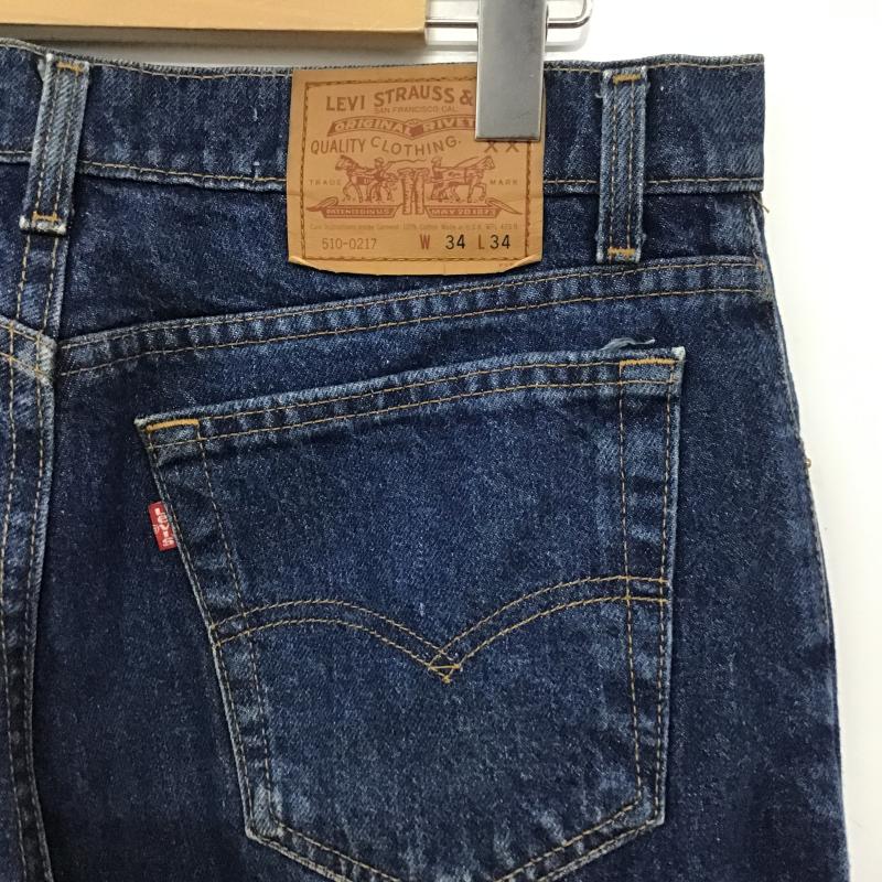 リーバイストラウスアンドコー Levi Strauss & co. パンツ デニム、ジーンズ デニムパンツ ワイドパンツ カジュアルパンツ 34 無地 インディゴ / インディゴ / Indigo メンズ USED 古着 中古 10161531