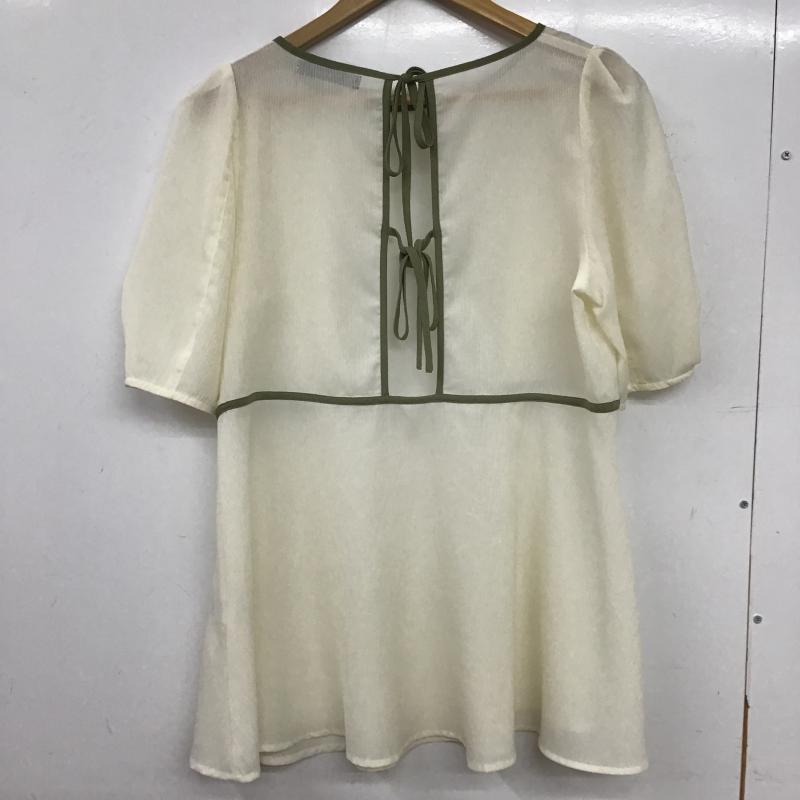 ダブルクローゼット w closet カットソー 半袖 FREE 無地 白 / ホワイト / white レディース USED 古着 中古 10161534