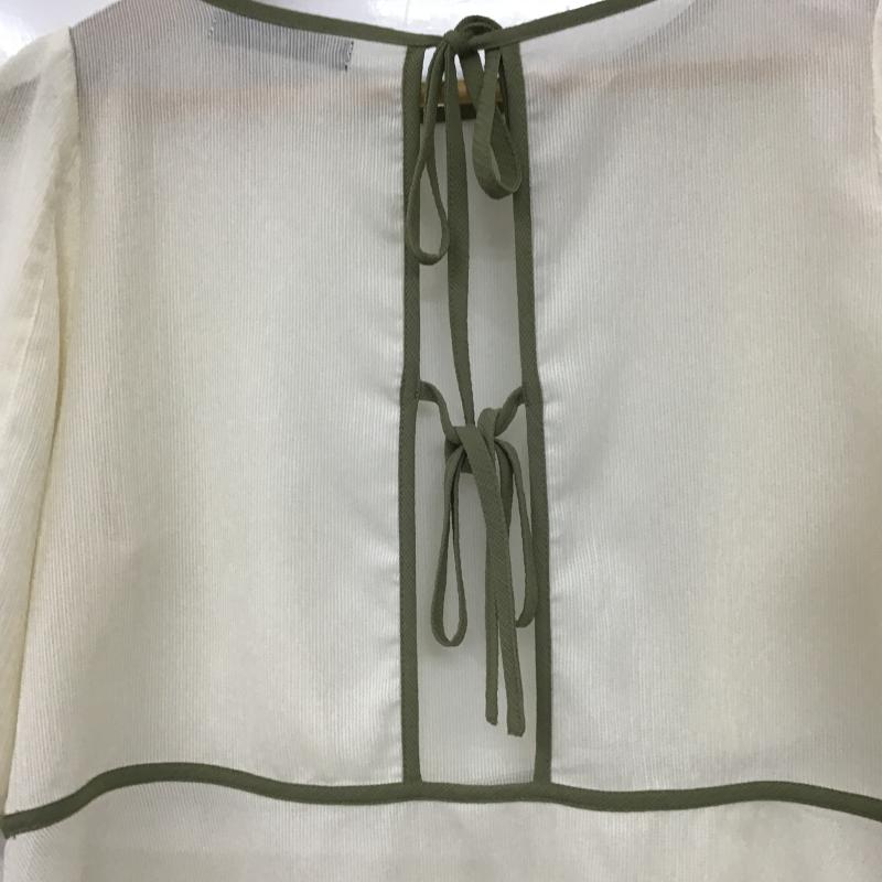 ダブルクローゼット w closet カットソー 半袖 FREE 無地 白 / ホワイト / white レディース USED 古着 中古 10161534