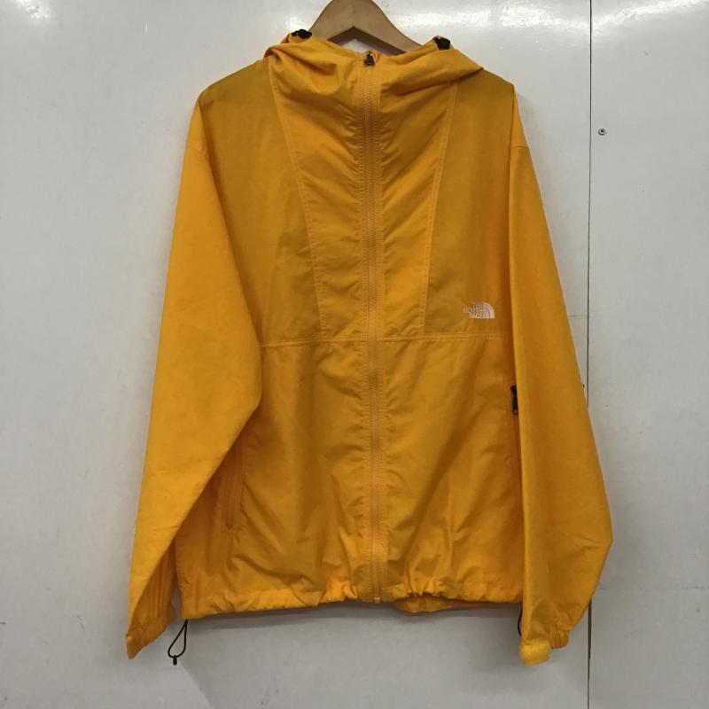 ザノースフェイス THE NORTH FACE ジャケット、上着 ジャンパー、ブルゾン ジップアップジャケット ナイロンジャケット アウター XL ロゴ、文字 橙 / オレンジ / orange メンズ USED 古着 中古 10161535