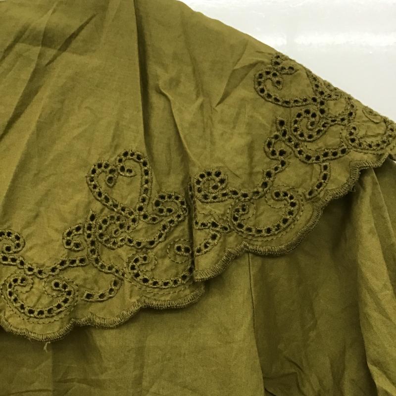 エヘカソポ ehka sopo シャツ、ブラウス 半袖 FREE 無地 カーキ / カーキ / khaki レディース USED 古着 中古 10161539