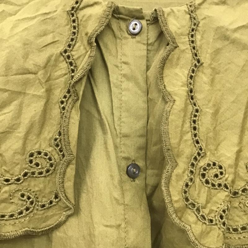 エヘカソポ ehka sopo シャツ、ブラウス 半袖 FREE 無地 カーキ / カーキ / khaki レディース USED 古着 中古 10161539