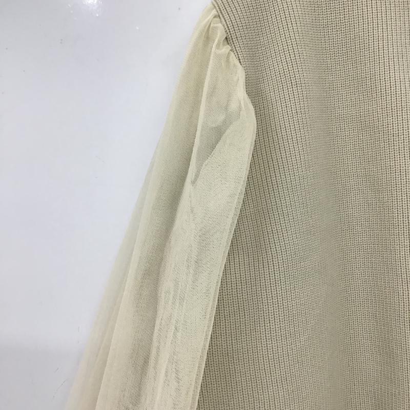 ミスティック mystic カーディガン 長袖 2 無地 ベージュ / ベージュ / beige レディース USED 古着 中古 10161540