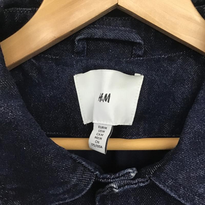 ヘンネスアンドモーリッツ H&M ジャケット、上着 ジャンパー、ブルゾン デニムジャケット Gジャン アウター カジュアルジャケット M ロゴ、文字 インディゴ / インディゴ / Indigo メンズ USED 古着 中古 10161541