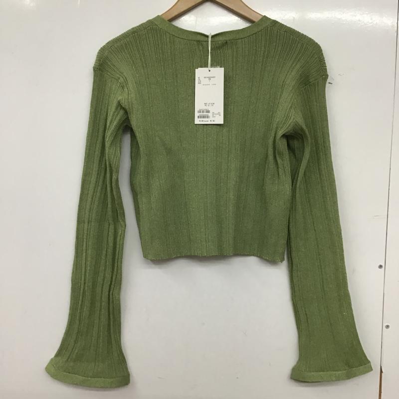 レイカズン Ray Cassin カーディガン 長袖 タグ付 FREE 無地 緑 / グリーン / green レディース USED 古着 中古 10161544