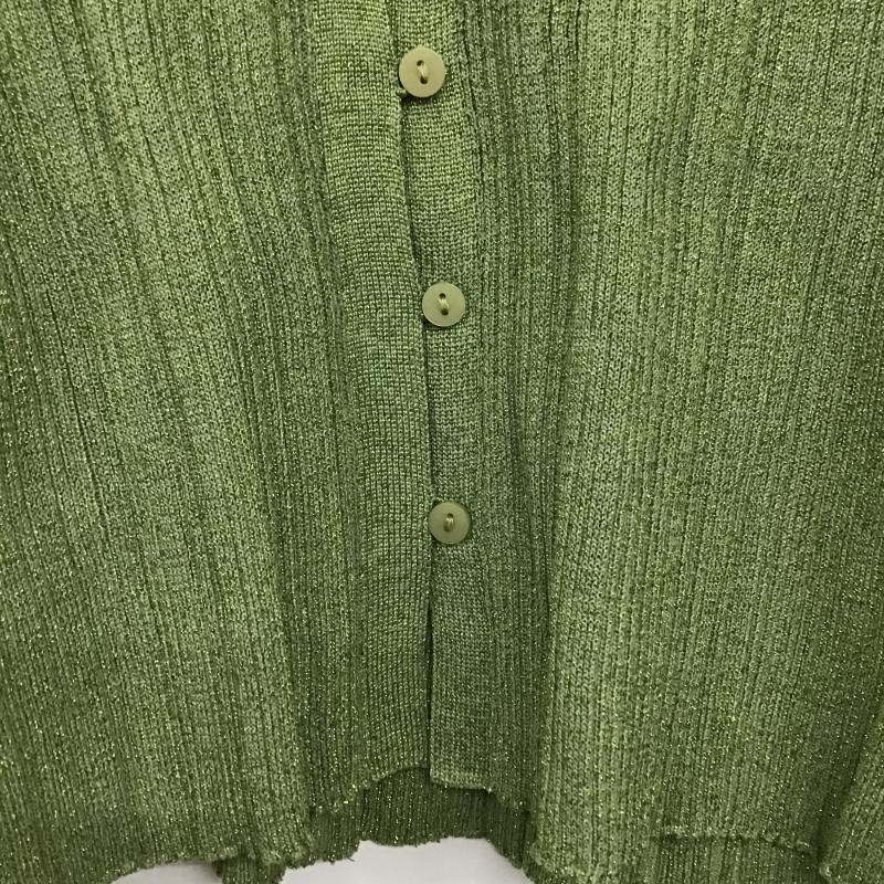 レイカズン Ray Cassin カーディガン 長袖 タグ付 FREE 無地 緑 / グリーン / green レディース USED 古着 中古 10161544