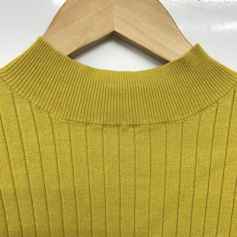エヴリス EVRIS ニット、セーター 長袖 タグ付 FREE 無地 黄 / イエロー / yellow レディース USED 古着 中古 10161546