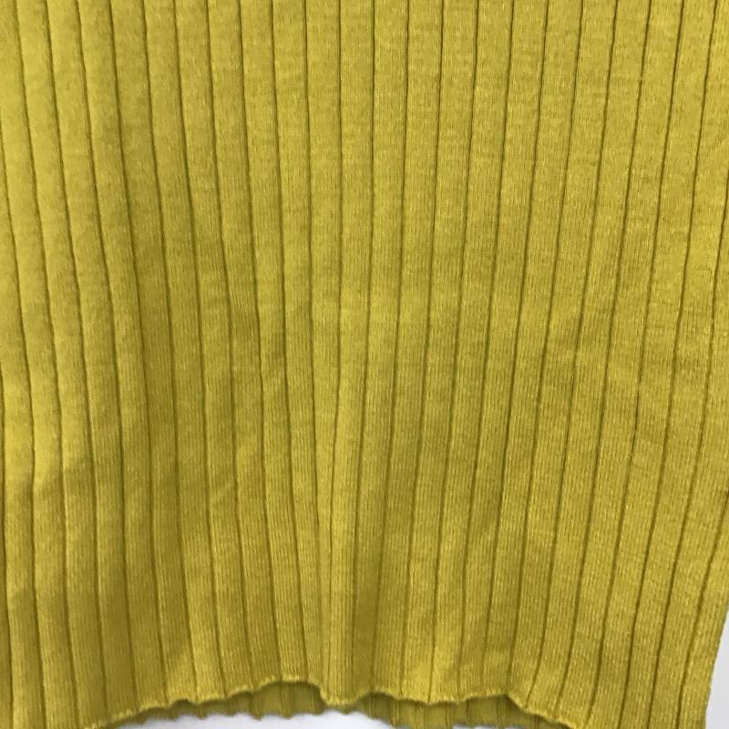 エヴリス EVRIS ニット、セーター 長袖 タグ付 FREE 無地 黄 / イエロー / yellow レディース USED 古着 中古 10161546