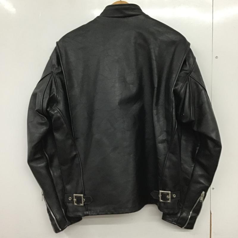 ショット schott ジャケット、上着 ジャンパー、ブルゾン レザージャケット ジップアップジャケット アウター 40 無地 黒 / ブラック / black メンズ USED 古着 中古 10161552