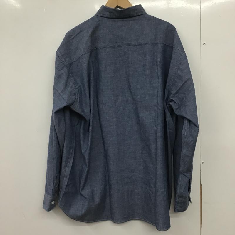 ラディアル RADIALL シャツ、ブラウス 長袖 長袖シャツ デニムシャツ XL ロゴ、文字 インディゴ / インディゴ / Indigo メンズ USED 古着 中古 10161556