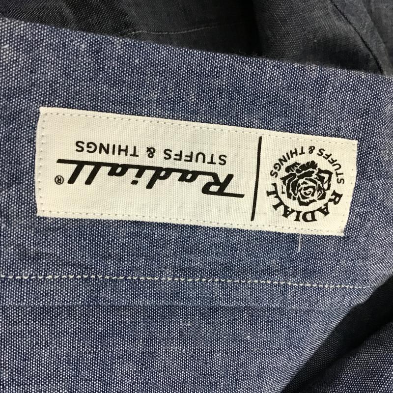 ラディアル RADIALL シャツ、ブラウス 長袖 長袖シャツ デニムシャツ XL ロゴ、文字 インディゴ / インディゴ / Indigo メンズ USED 古着 中古 10161556