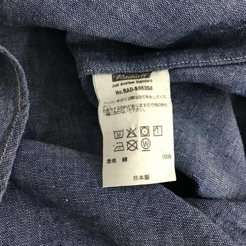 ラディアル RADIALL シャツ、ブラウス 長袖 長袖シャツ デニムシャツ XL ロゴ、文字 インディゴ / インディゴ / Indigo メンズ USED 古着 中古 10161556