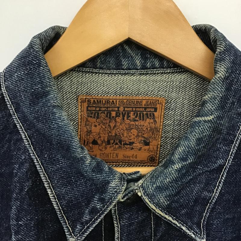 サムライジーンズ SAMURAI JEANS ジャケット、上着 ジャンパー、ブルゾン デニムジャケット Gジャン アウター カジュアルジャケット 44 無地 インディゴ / インディゴ / Indigo メンズ USED 古着 中古 10161559