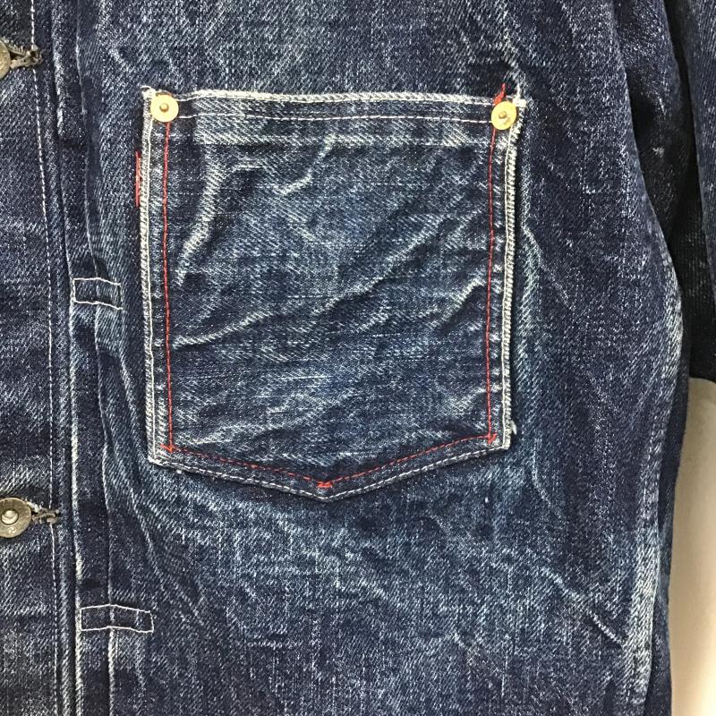 サムライジーンズ SAMURAI JEANS ジャケット、上着 ジャンパー、ブルゾン デニムジャケット Gジャン アウター カジュアルジャケット 44 無地 インディゴ / インディゴ / Indigo メンズ USED 古着 中古 10161559