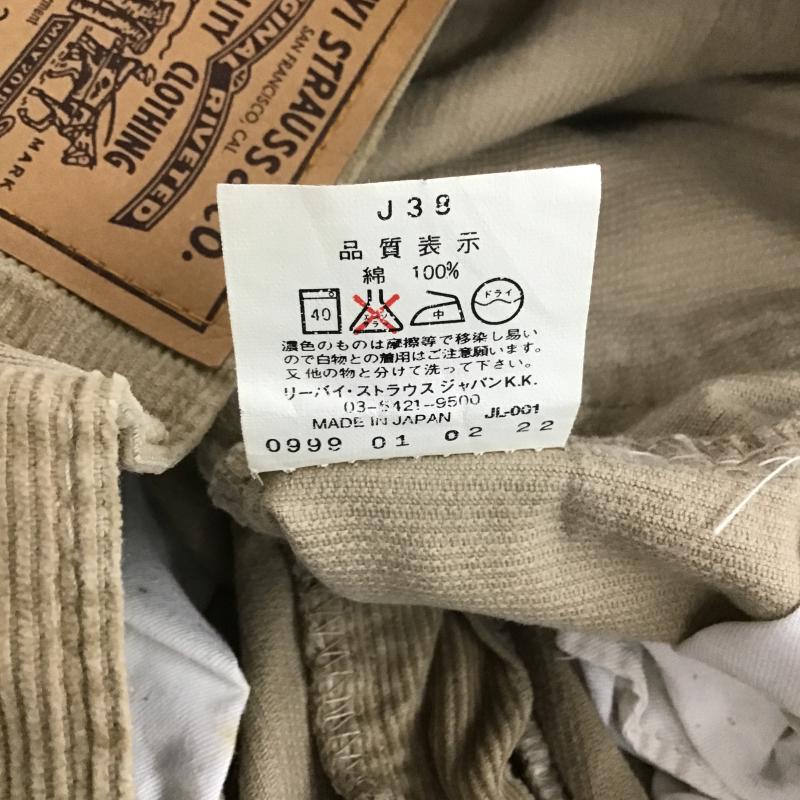 リーバイストラウスアンドコー Levi Strauss & co. パンツ デニム、ジーンズ コーデュロイパンツ スリムパンツ カジュアルパンツ ストレッチパンツ 30インチ 無地 ベージュ / ベージュ / beige メンズ USED 古着 中古 10161565