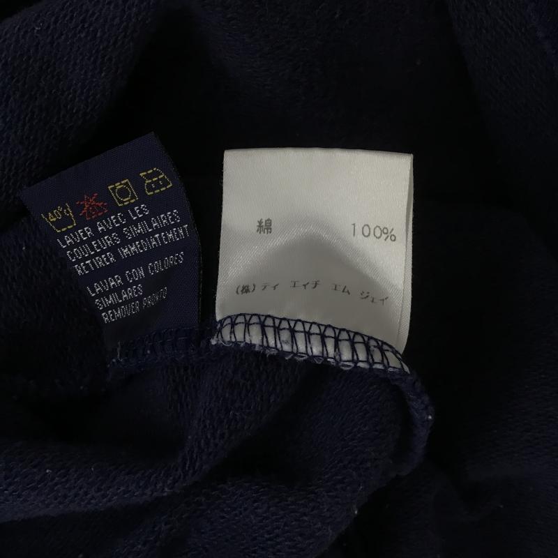 トミーヒルフィガー TOMMY HILFIGER トレーナー 長袖 長袖トレーナー スウェット ジップアップネック プルオーバー L ロゴ、文字 紺 / ネイビー / navy メンズ USED 古着 中古 10161567