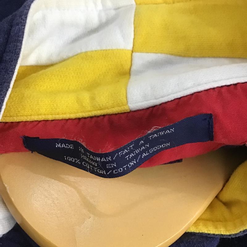 トミーヒルフィガー TOMMY HILFIGER トレーナー 長袖 長袖トレーナー スウェット ジップアップネック プルオーバー L ロゴ、文字 紺 / ネイビー / navy メンズ USED 古着 中古 10161567