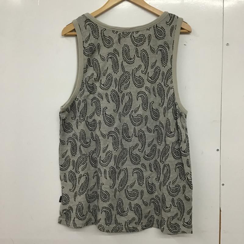 ステューシー STUSSY タンクトップ タンクトップ タンクトップ ノースリーブカットソー クルーネック M プリント 灰 / グレー / gray メンズ USED 古着 中古 10161568