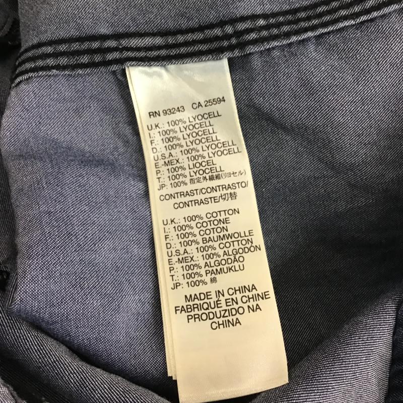 ディーゼル DIESEL シャツ、ブラウス 長袖 デニムシャツ 長袖シャツ L 無地 インディゴ / インディゴ / Indigo メンズ USED 古着 中古 10161572