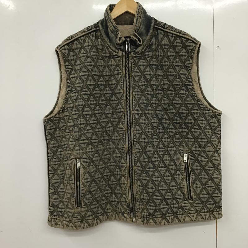 ディーゼル DIESEL ベスト ベスト ベスト アウター スタンドカラージャケット XL 無地 インディゴ / インディゴ / Indigo メンズ USED 古着 中古 10161575