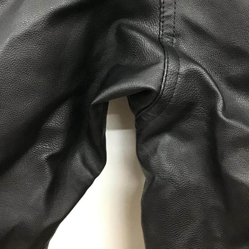 ウィム バイ リドム WYM LIDNM ジャケット、上着 ジャンパー、ブルゾン フェイクレザージャケット ジップアップジャケット L 無地 黒 / ブラック / black メンズ USED 古着 中古 10161576