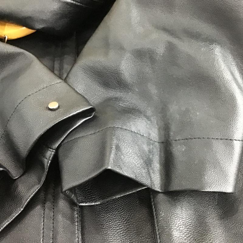 ウィム バイ リドム WYM LIDNM ジャケット、上着 ジャンパー、ブルゾン フェイクレザージャケット ジップアップジャケット L 無地 黒 / ブラック / black メンズ USED 古着 中古 10161576