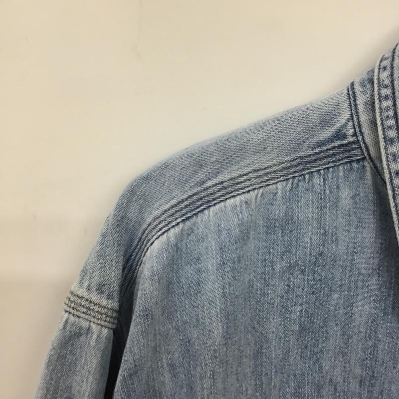 カーハート Carhartt シャツ、ブラウス 長袖 長袖シャツ デニムシャツ L 無地 インディゴ / インディゴ / Indigo メンズ USED 古着 中古 10161577